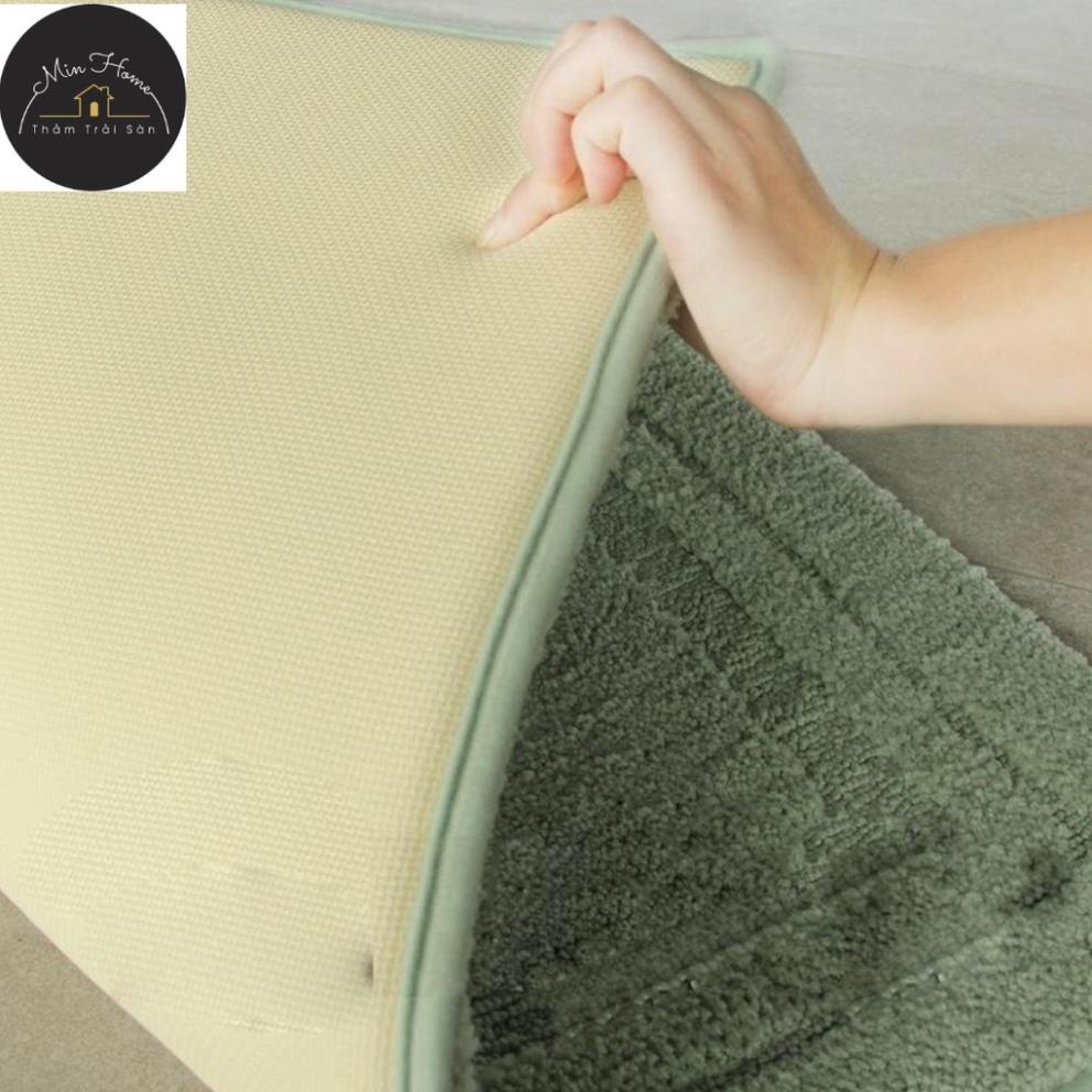 Thảm chùi chân, thảm bếp lông len dày, chống trơn trượt hàng cao cấp MINHOME88 kích thước dài 40x60cm và 45x1,2m