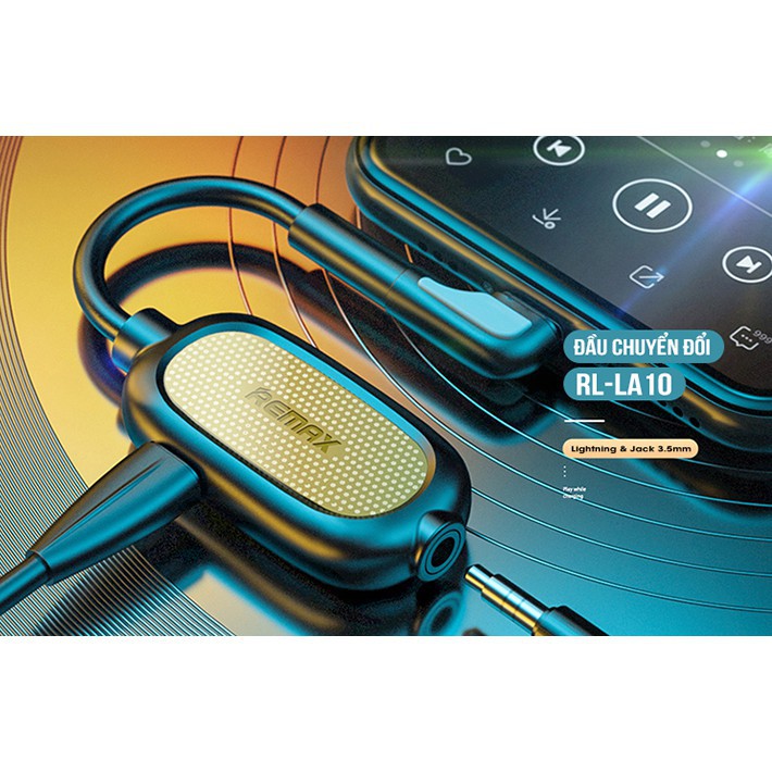 Cáp chuyển đổi Lightning sang 3.5mm Remax RL-LA10