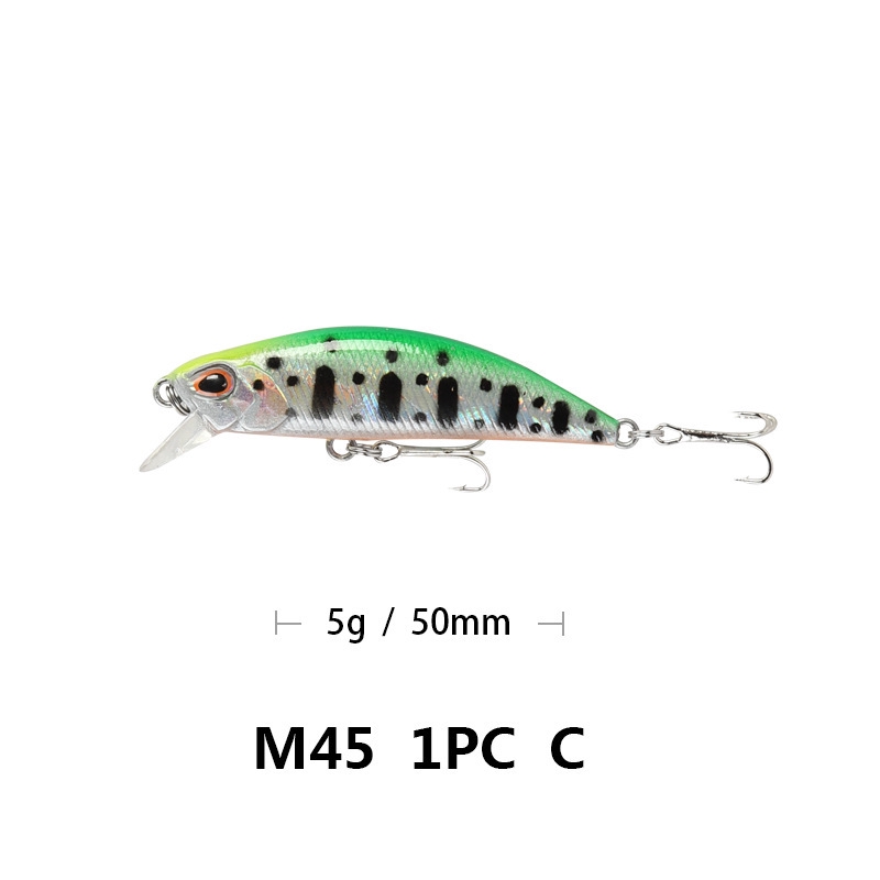 Mồi Câu Cá Giả Cứng 5cm / 5g mini Chống Sốc Phong Cách Nhật Bản