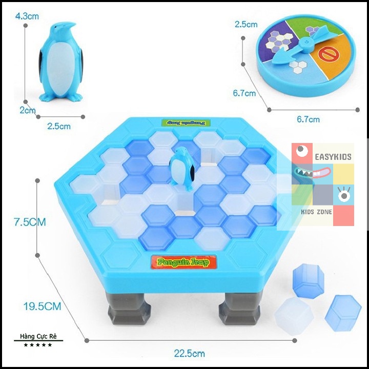 [Có sẵn] [Hàng đẹp] Trò Chơi Đập Băng Bẫy Chim Cánh Cụt, Bộ Đồ Chơi Đập Khối Đá Cứu Chim Cánh Cụt  - Penguin Trap Game