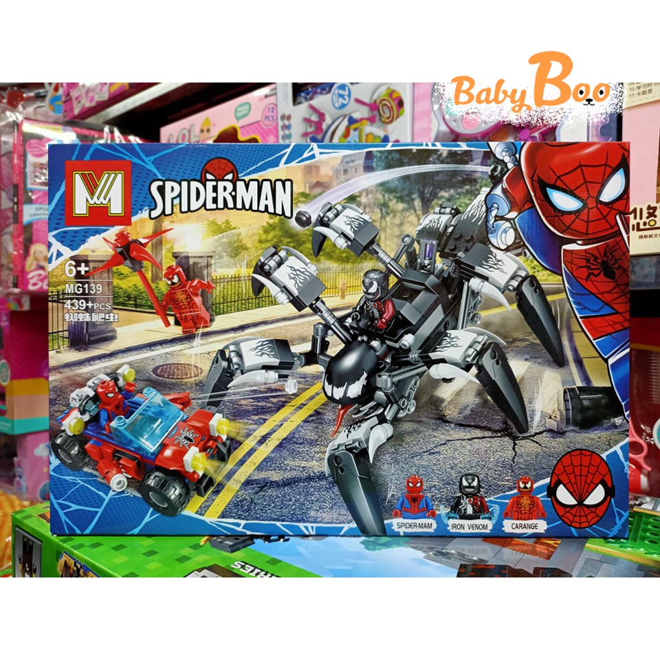 Đồ Chơi Lắp Ghép Lego Spiderman -Lego Người Nhện - 439 Chi Tiết - BabyBoo