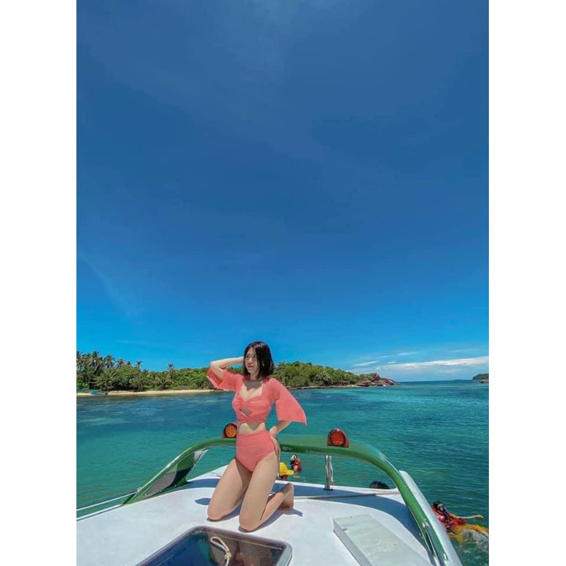 {Hàng có sẵn} set bikini  3 món Hà Hồ đi biển