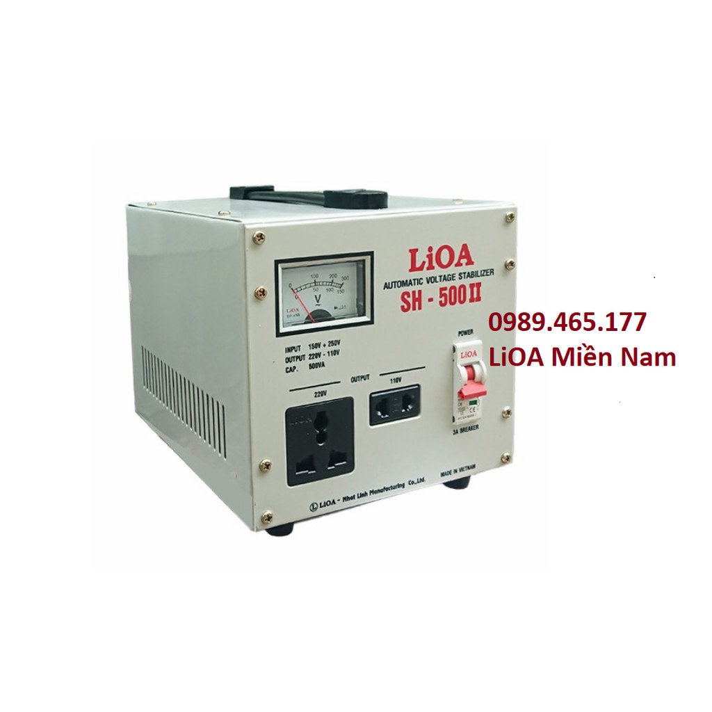 Ổn áp LiOA SH-1000II dải 150V-250V thế hệ mới, 100% dây đồng nguyên chất