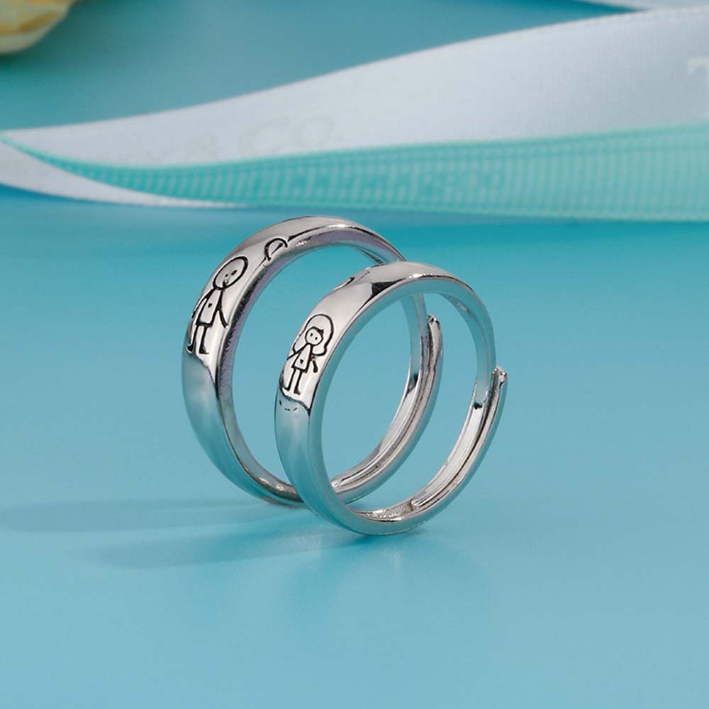 Nhẫn Hở Họa Tiết Hoạt Hình Đáng Yêu Cho Cặp Đôi