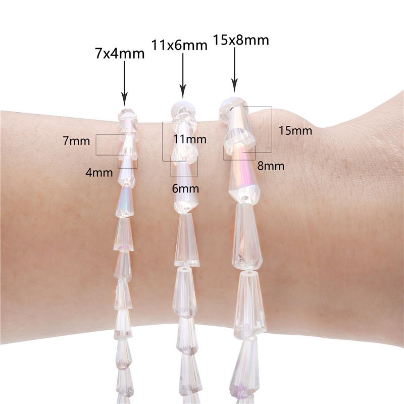 Beadia Hạt Pha Lê Thủy Tinh Dùng Làm Trang Sức Vòng Tay/Mặt Dây Chuyền