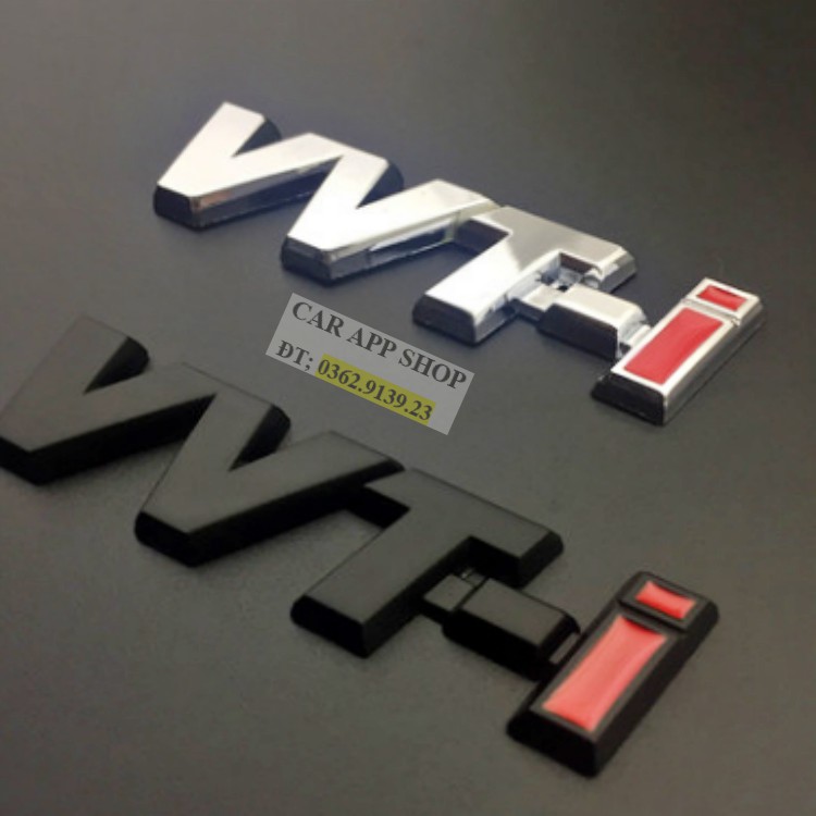 Miếng dán logo VVT-i thuật ngữ thông dụng gắn xe