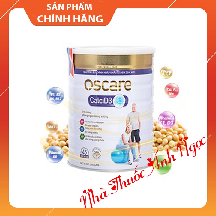 Sữa Oscare Calci D3 hộp 400g, 900g sữa canxi giúp bổ sung canxi, vitamin D3 giúp xương chắc khỏe, phòng ngừa loãng xương