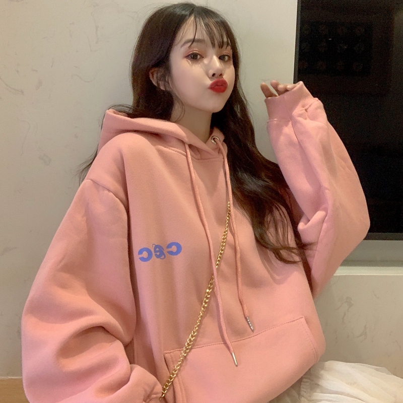 Áo hoodie phong cách Hàn Quốc năng động trẻ trung dành cho nữ | BigBuy360 - bigbuy360.vn