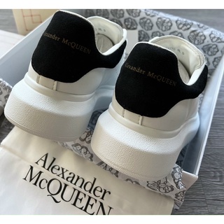GIÀY MC.Q QUEEN WHITE BLACK DA THẬT [ FULL BOX + FREE SHIP ]