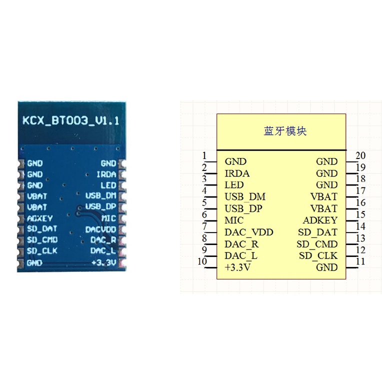 Mô Đun Nhận Tín Hiệu Âm Thanh Bluetooth 5.0 KCX BT003