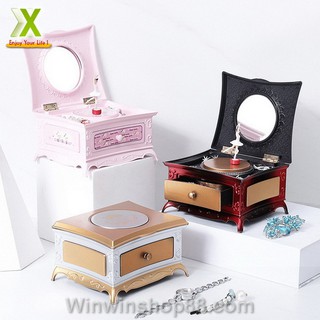 Hộp Nhạc Vuông Vũ Công Đựng Trang Sức V.2 quà valentine quà tặng 14/2 Muasamhot1208