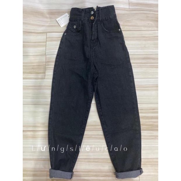 Quần baggy nắp túi lưng cao MS#836