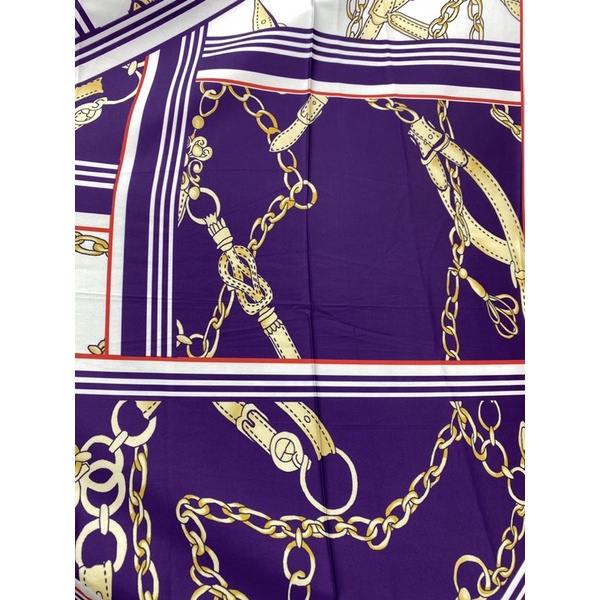 Vải satin lụa thiết kế kẻ ô dây xích MS2501