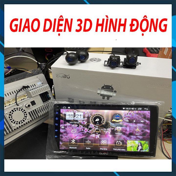 Màn hình android CARFU liền camera 360 AHD sony 3D xe XPANDER , RAM 3gb cao cấp