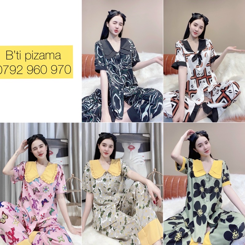 Bộ lụa  mango ,satin kimono (free size dưới 58kg)