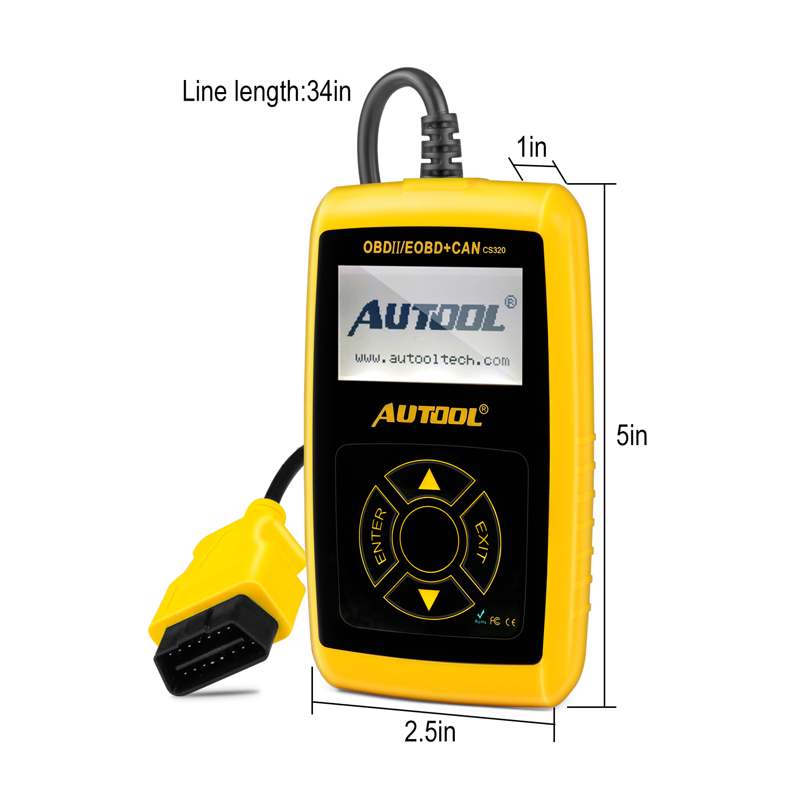 Thiết Bị Chẩn Đoán Lỗi AUTOOL Cs320 Cho Xe Ô Tô Obd2 Ii Obd2 Ii Chất Lượng Cao