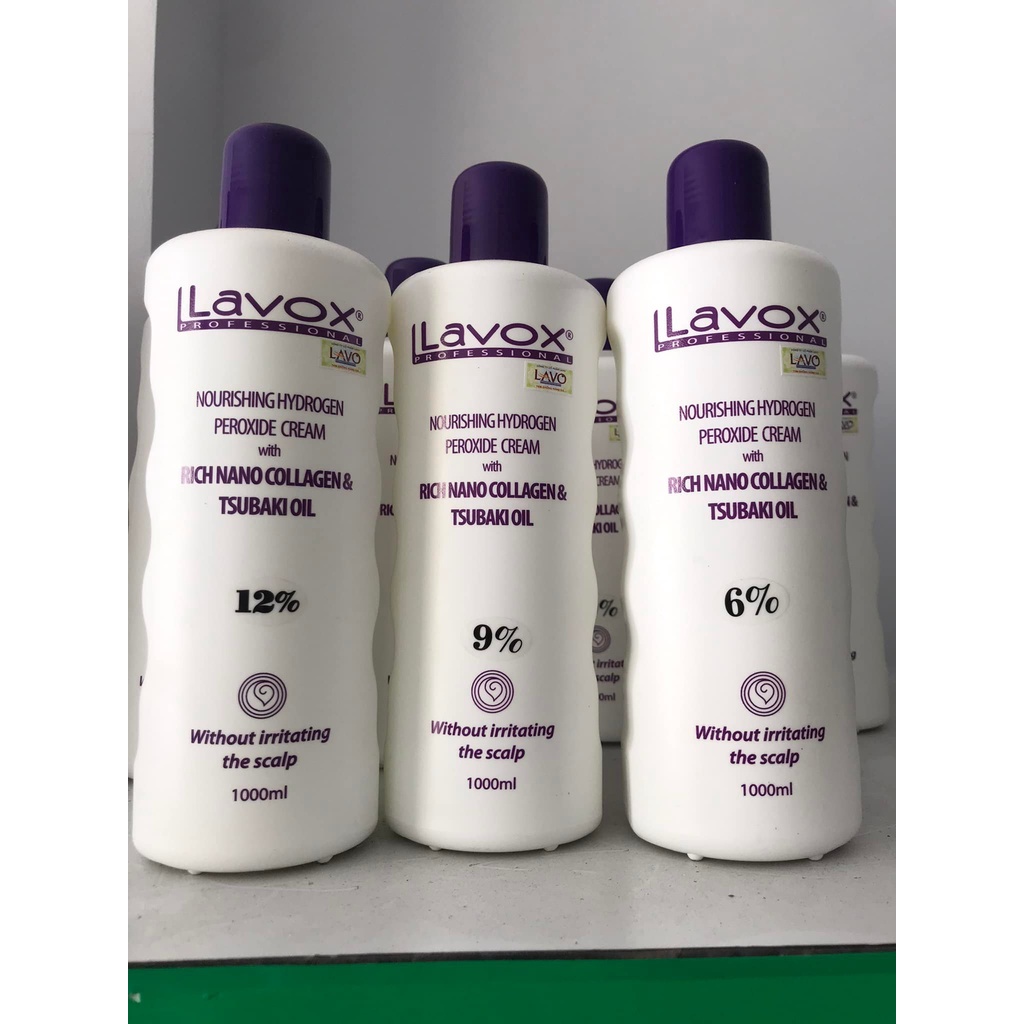 Oxy nhuộm tóc Lavox , 6%, 9%, 12% 1000ml