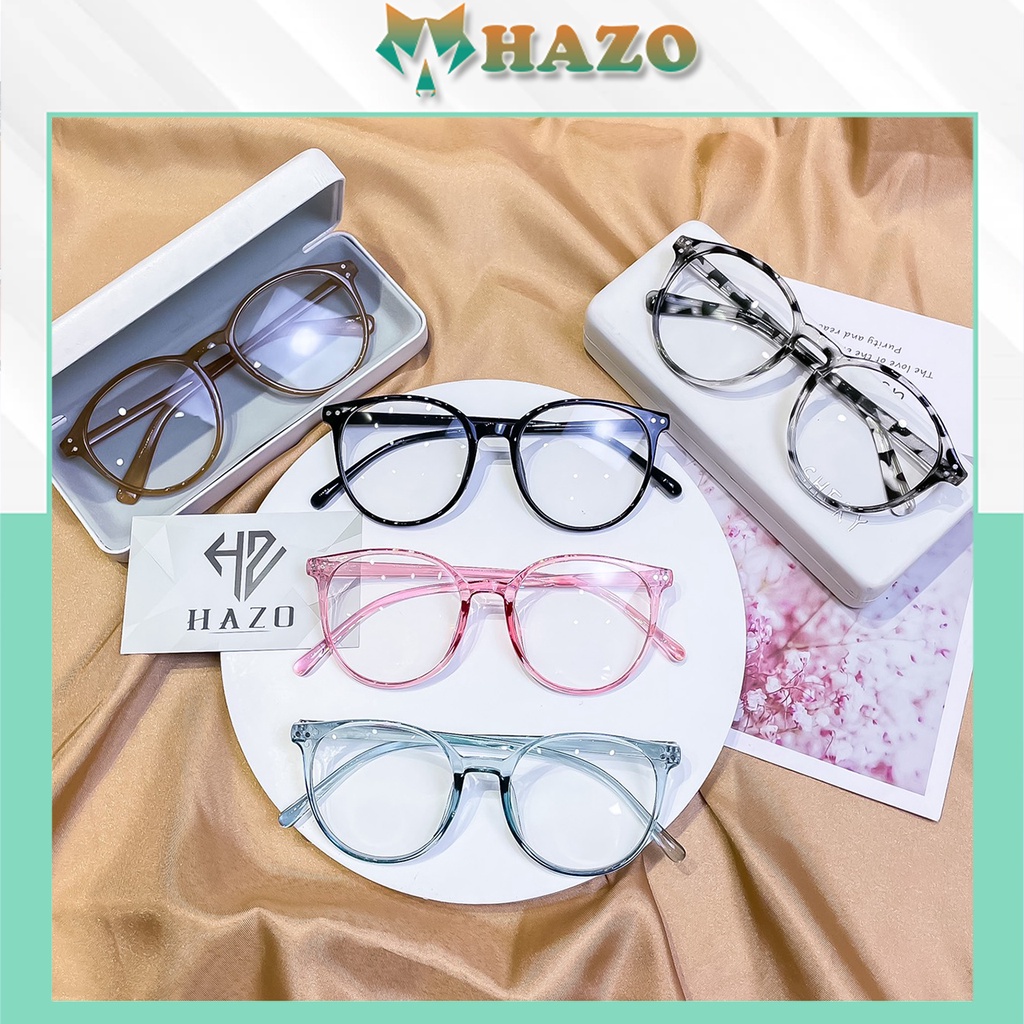 Mắt Kính Gọng Cận Form Tròn Đính 2 Chấm 433 Nhiều Màu Siêu Dễ Thương - Hazo