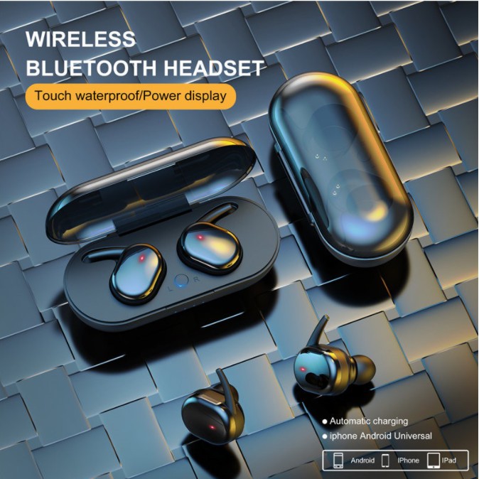 *Tai Nghe Không Dây Y30 Tws Kiểu Nhét Tai Kết Nối Bluetooth 5.0 Chống Ồn