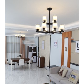 Đèn chùm Hiện Đại Phong cách châu Âu, Đèn Chùm Phòng Khách, Phòng Ăn, Phòng Ngủ,Tặng bóng đèn LED