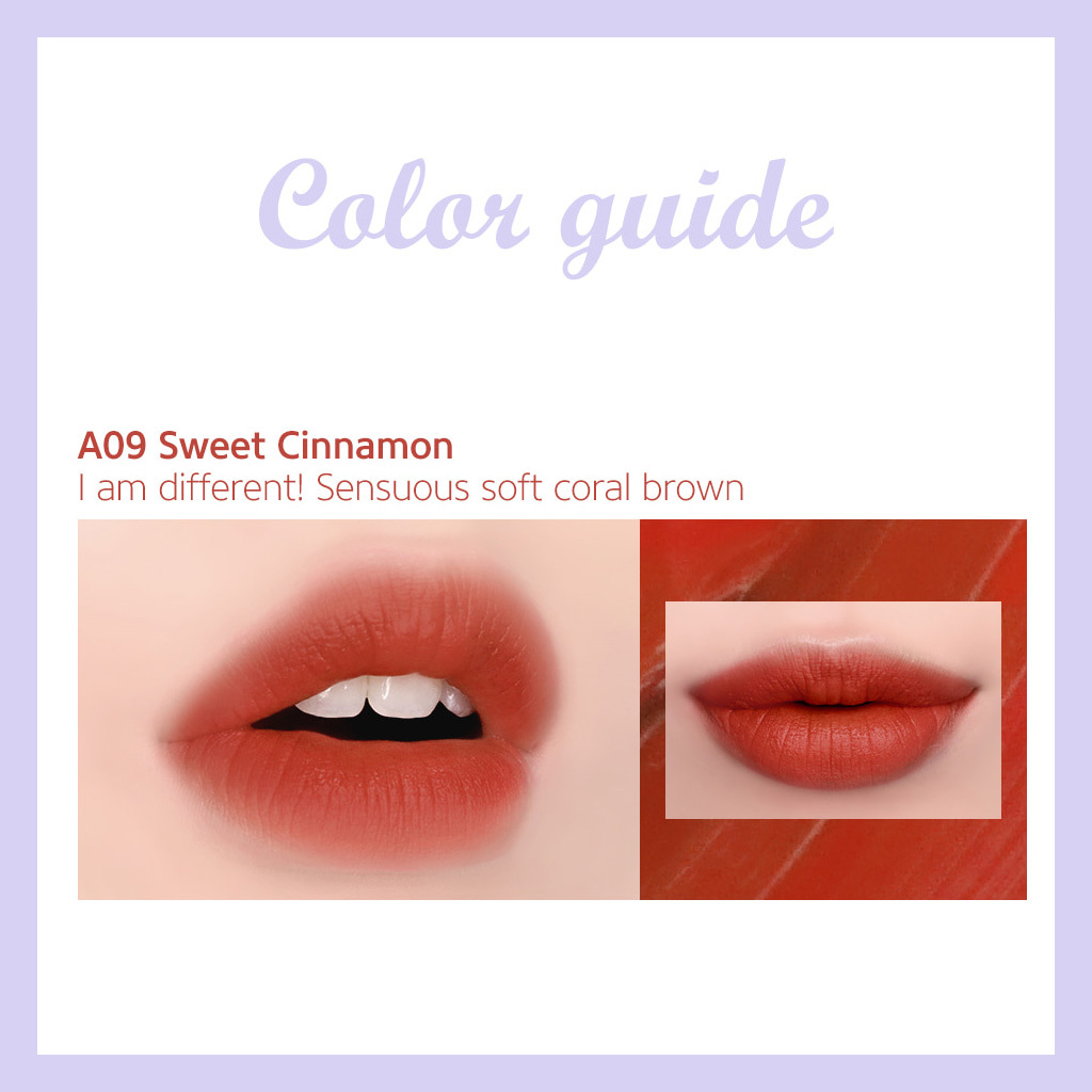 Son kem lì Black Rouge Air Velvet Fit Tint 2 với 5 màu tùy chọn 4g (A12 new label updated) | BigBuy360 - bigbuy360.vn