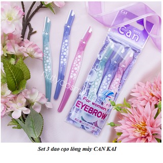Set 3 dao cạo lông mày CAN KAI