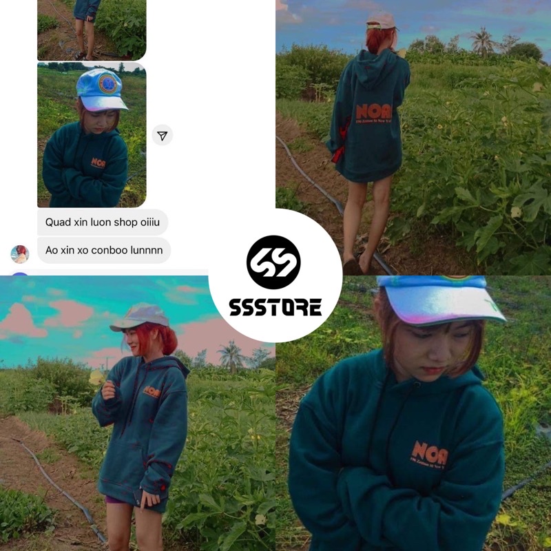 áo hoodie NOAH ảnh thật unisex ( nam nữ mặc đều được)