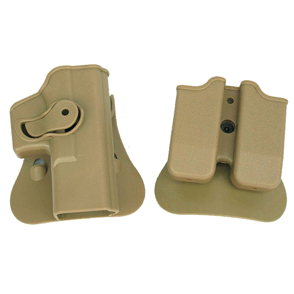 Bao Da Tay Phải Chiến Thuật Eo Bao Da Trường Hợp Với Túi Đựng Tạp Chí Đôi-168