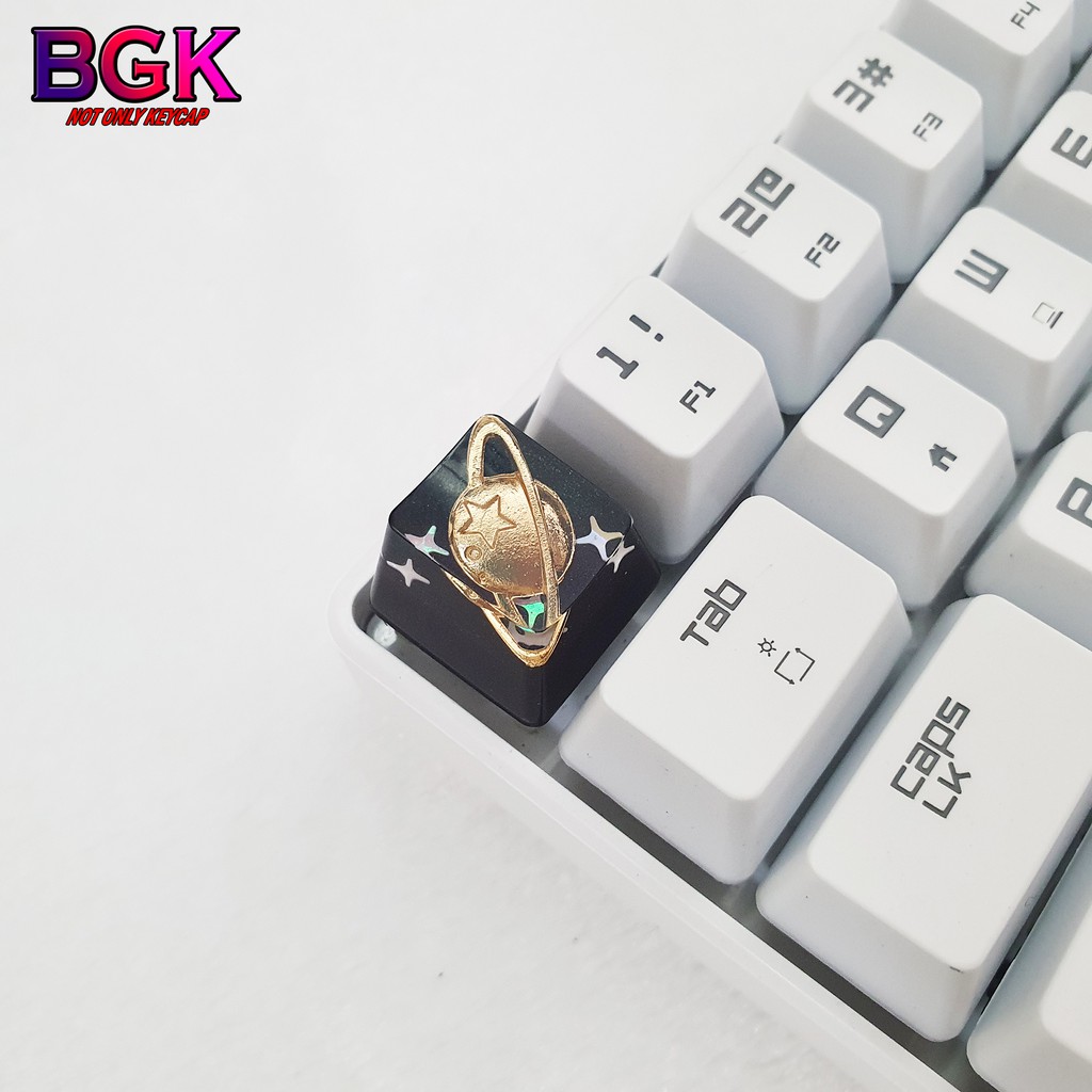 Keycap Lẻ hình hành tinh ngoài vũ trụ cực đẹp OEM profile ( keycap resin độc lạ )( Keycap Artisan )