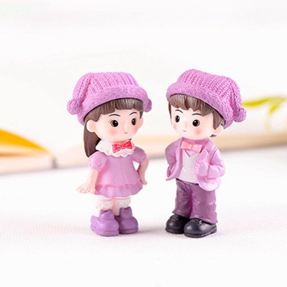 YIYU Set 2 Móc Khóa Mô Hình Tượng Nhỏ Trang Trí Tiểu Cảnh