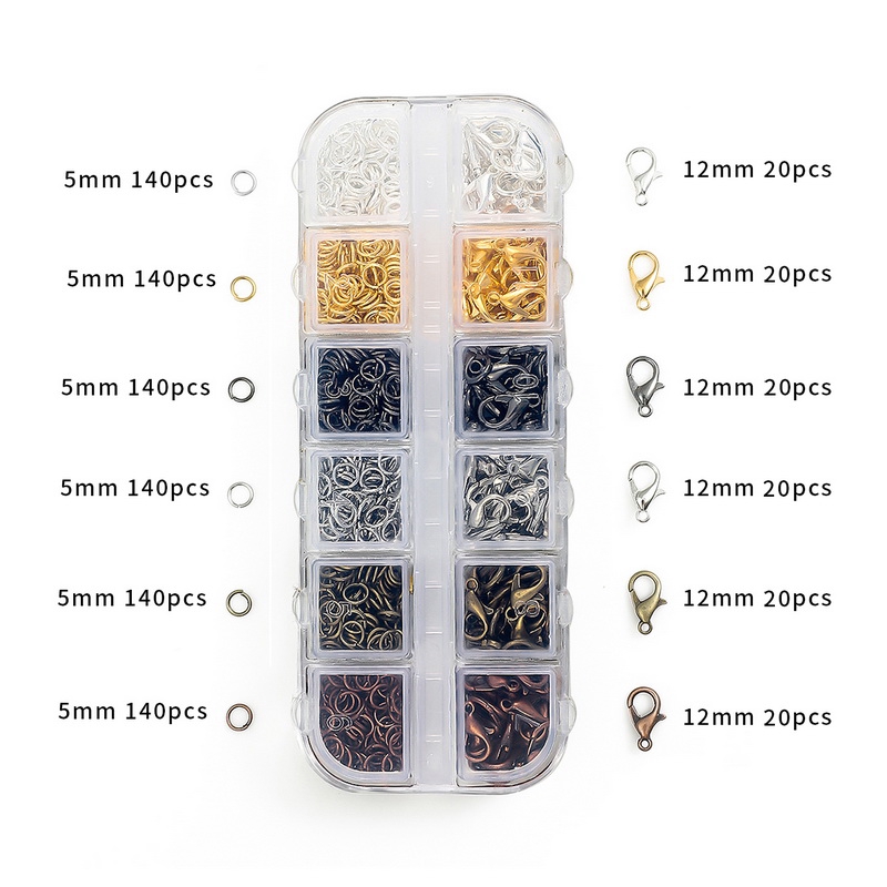 Bộ Kìm Kẹp Làm Trang Sức Bằng Hợp Kim 0.7x5mm 12Mm