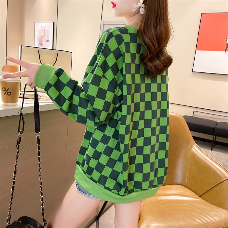 NRVP Áo Thun Nữ Dài Tay Dáng Rộng Thời Trang Hàn Quốc