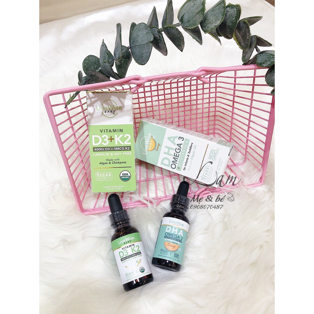 D3K2 VÀ DHA ORGANIC LIVEWISE