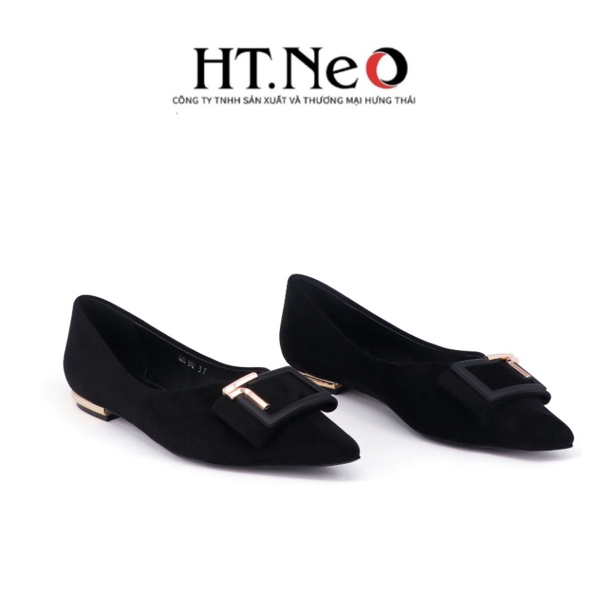 Giày moca nữ HT.NEO Thiết kế da lộn mềm mại, êm chân, kiểu dáng sành điệu nổi bật NU90