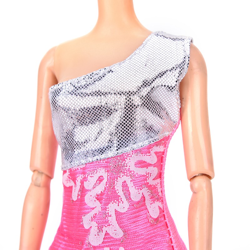 Đầm Dự Tiệc Handmade Thời Trang Cho Búp Bê 9 "