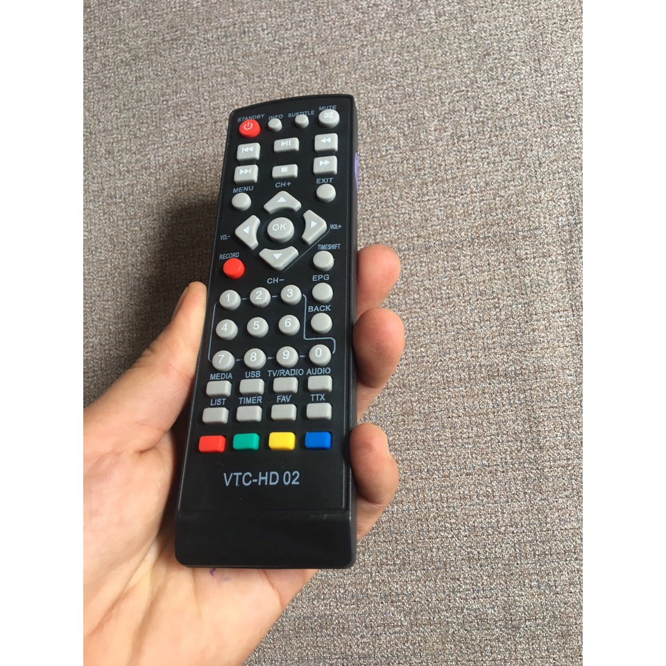 Điều khiển đầu VTC-HD02 ,Remote đầu thu kỹ thuật số VTC HD02