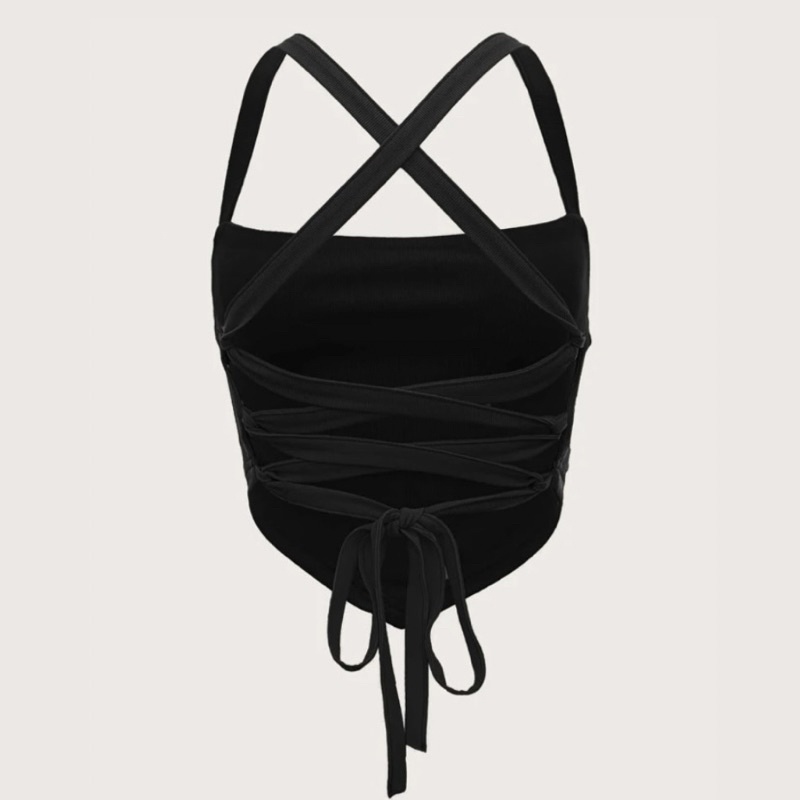 ÁO 2 DÂY ÔM CROPTOP DÂY CỘT LƯNG TRENDY BASIC PHONG CÁCH THỜI TRANG SEXY GIÁ RẺ