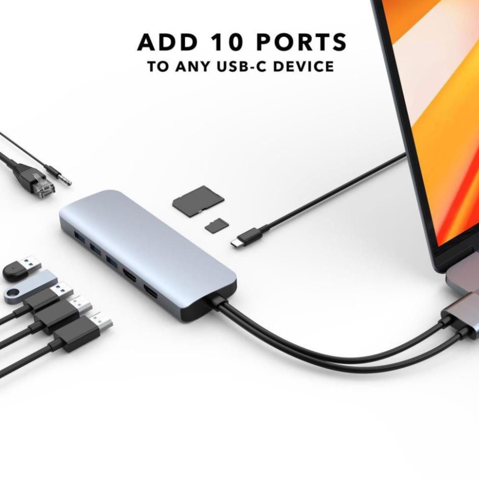 Cổng Chuyển HyperDrive Viber 10-in-2 USB-C Hub (HD392)