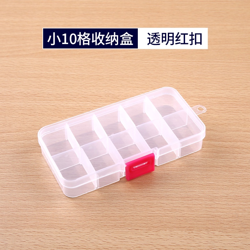 Hộp Nhựa PP 10 Ngăn Trong Suốt Đựng Trang Sức Tiện Lợi