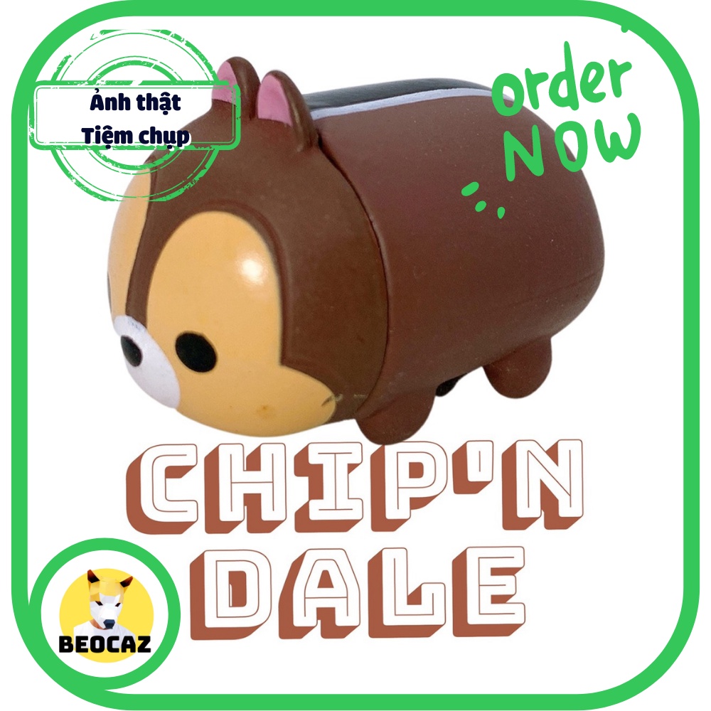 Mô hình Disney Tsum chibi dễ thương Gấu Pooh Mickey Donald Hổ Tigger Chip và Dale Dumbo lợn Piglet size nhỏ trang trí