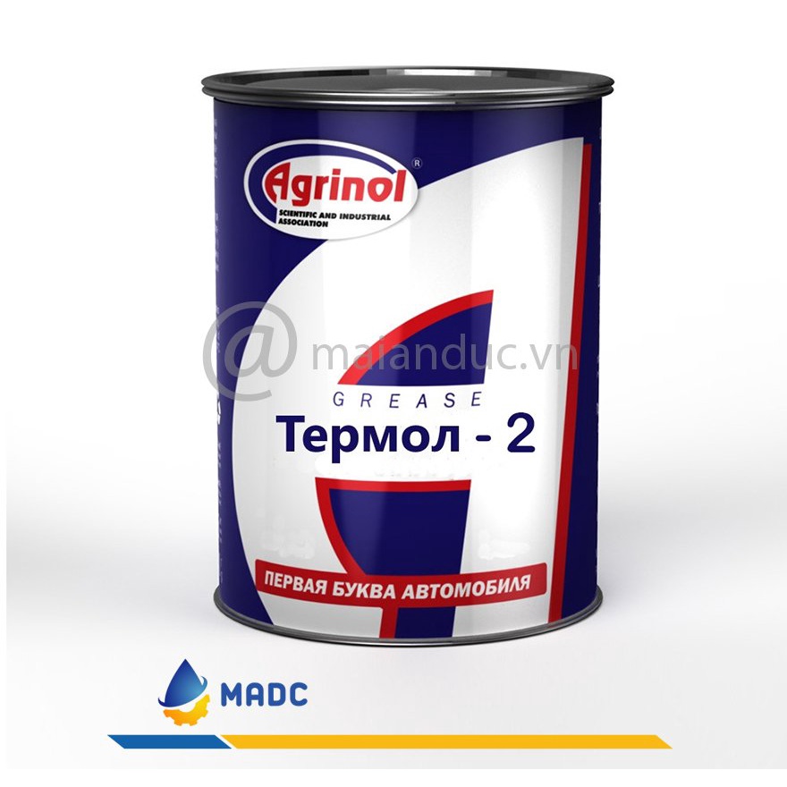 Mỡ chịu nhiệt 300°C cao cấp nhập khẩu Ukraine Agrinol Termol 2- Lon: 800G