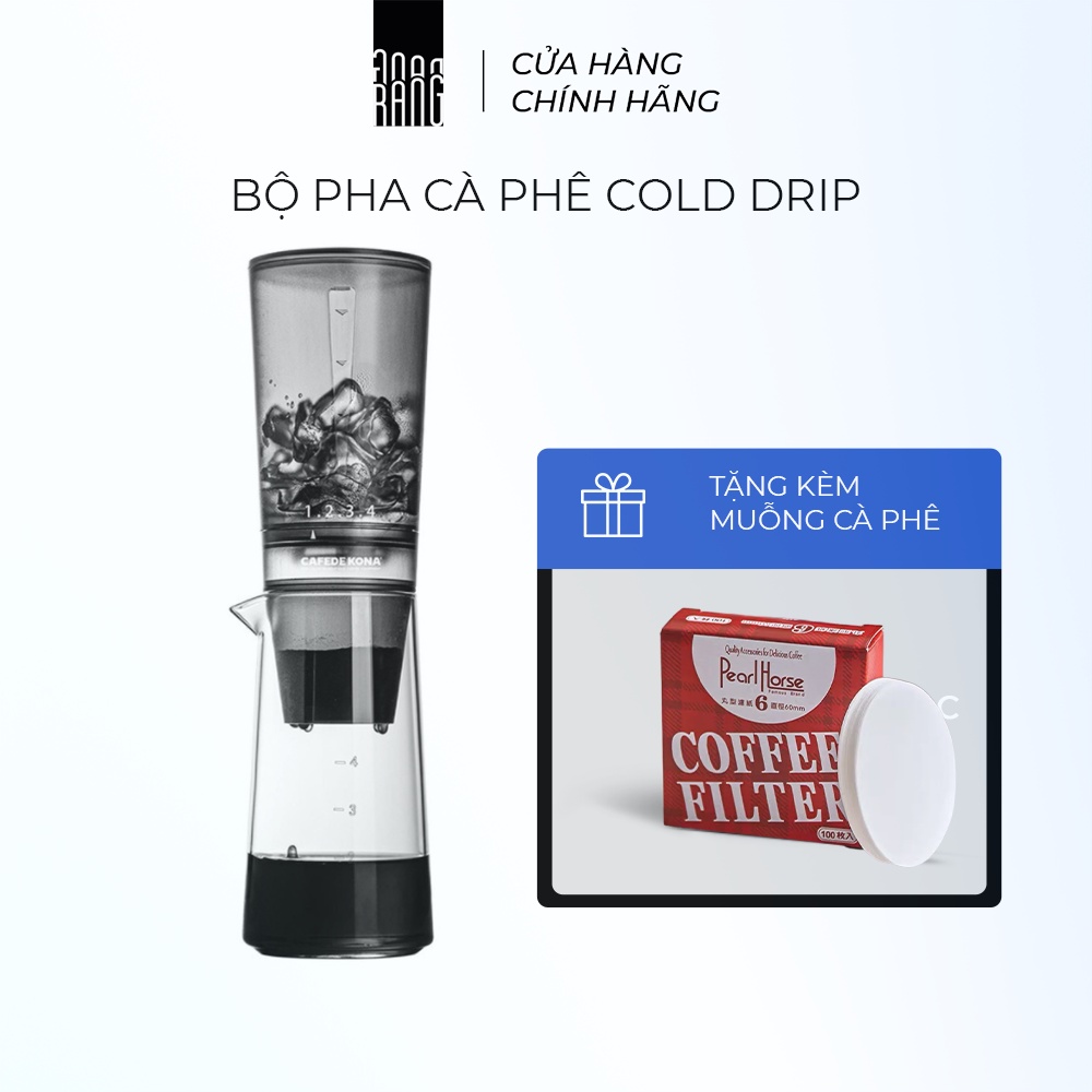 Bộ Pha Cà Phê Cold Drip rang rang coffee Màu Đen - 600ml