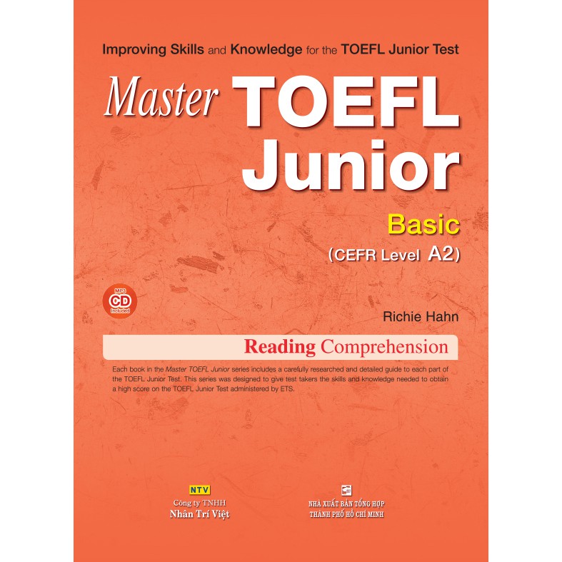 Sách - Master TOEFL Junior Basic: Reading Comprehension (kèm CD)