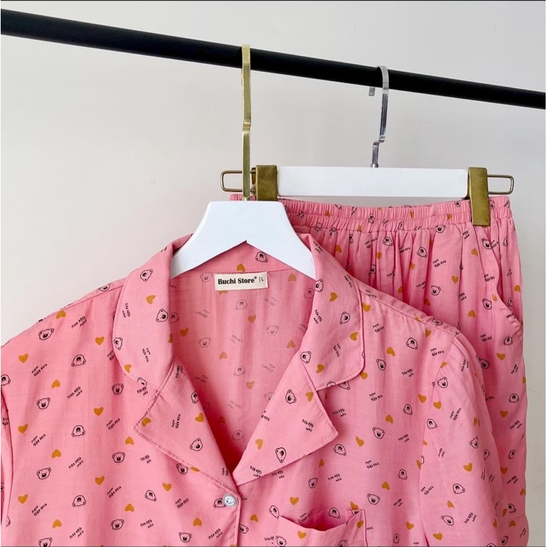 Pijama cao cấp chất liệu lanh ướt siêu mát