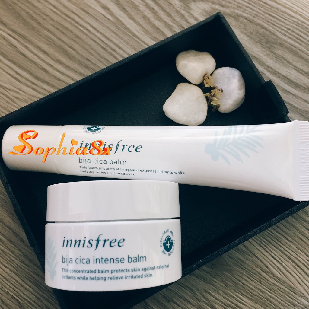 Kem dưỡng giảm vết thâm mụn, ửng đỏ Innisfree Bija Cica Intense Balm 10-40ml