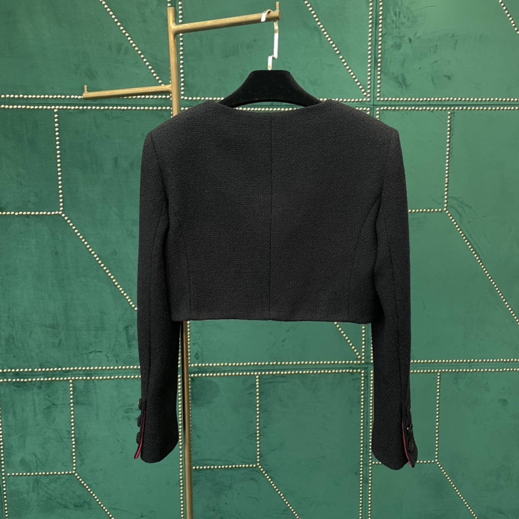Áo khoác croptop dạ tweed thời trang cao cấp 𝘾𝙝𝙖𝙣𝙚𝙡 𝘾𝙝𝙖𝙣n𝙚𝙡 CN sang trọng