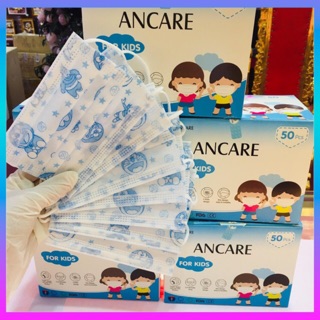 5 chiếc khẩu trang cho trẻ - ancare kid mask. hình doremon hello kitty, khẩu trang y tế trẻ em, vải kháng khuẩn 3 lớp