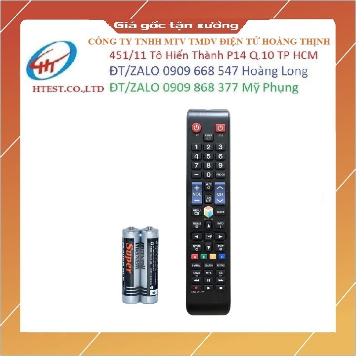Remote Điều Khiển TV SAMSUNG BN59-01178W - Hàng nhập khẩu (Kèm Pin AAA)