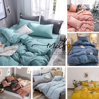 Bộ chăn ga, vỏ gối, Cotton Tici phong cách Hàn Quốc nhập khẩu, MD.Decor - Chăn ga gối đủ kích thước miễn phí bo chun