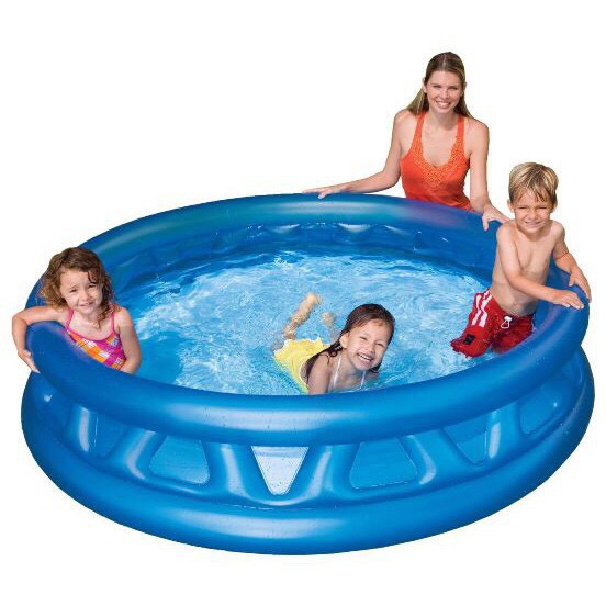 BỂ BƠI 58431-bể bơi gia đình tròn xanh 188×46cm 58431 (đường kinh 1m88, chiều cao 46 cm)
